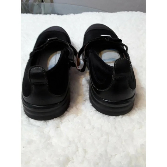 DR COMFORT casual solid black hook and loop 8.5EEE - Picture 3 of 3